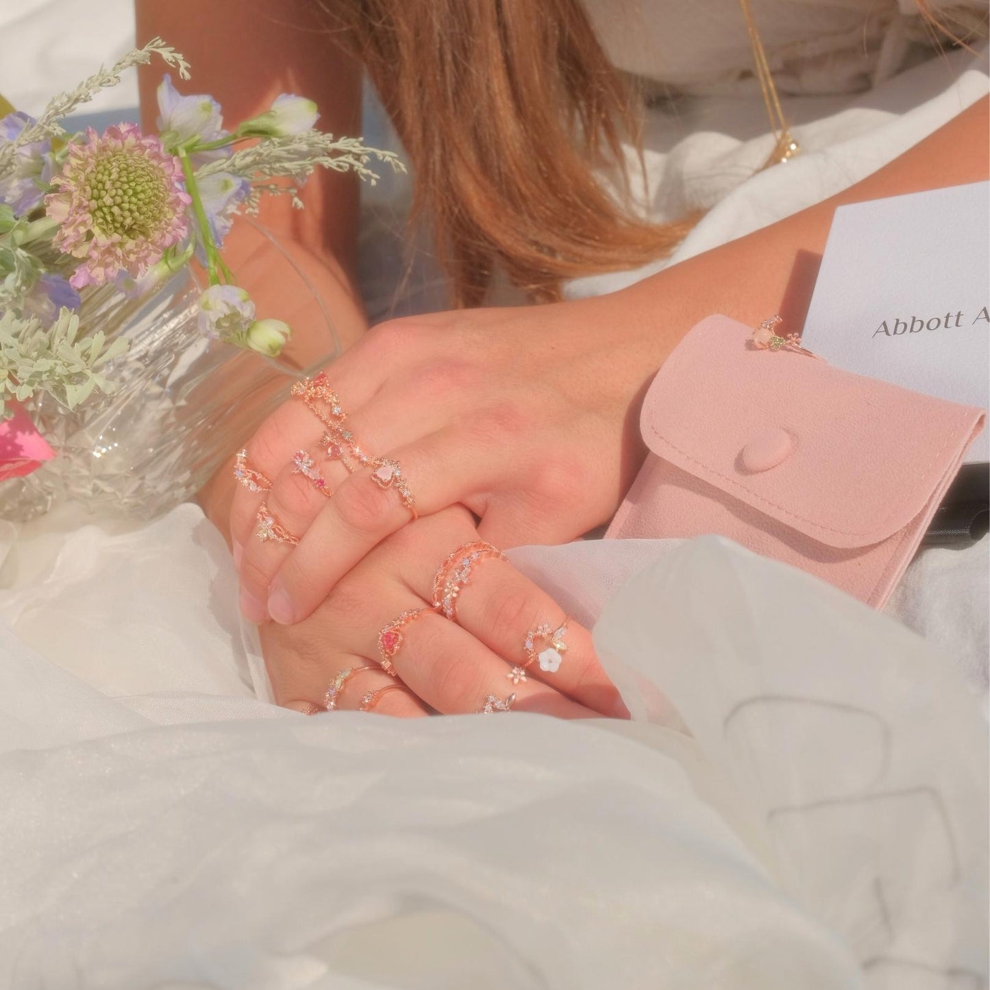 Layla Pink Heart Ring