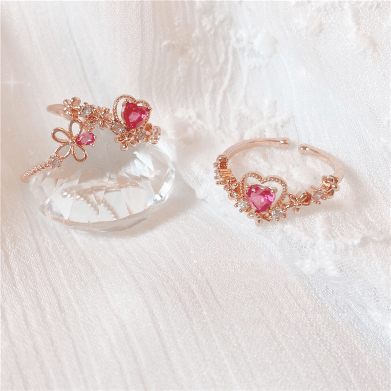 Layla Pink Heart Ring