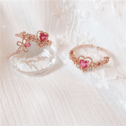 Layla Pink Heart Ring