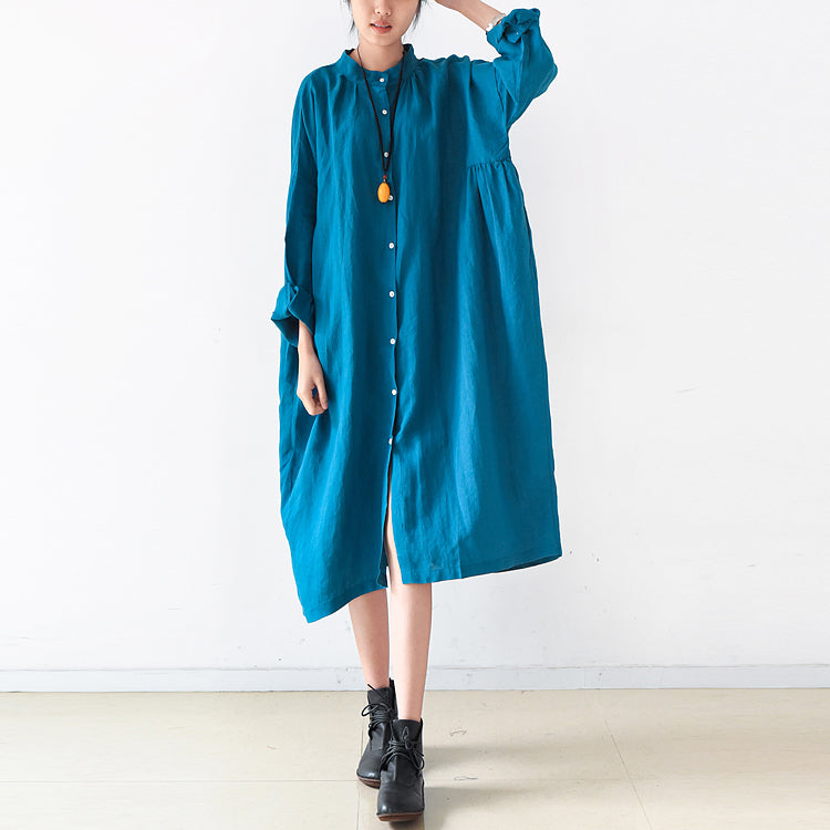 Linen Dresses Trend Blue Oversize Shirts Caftans Fall Outfits