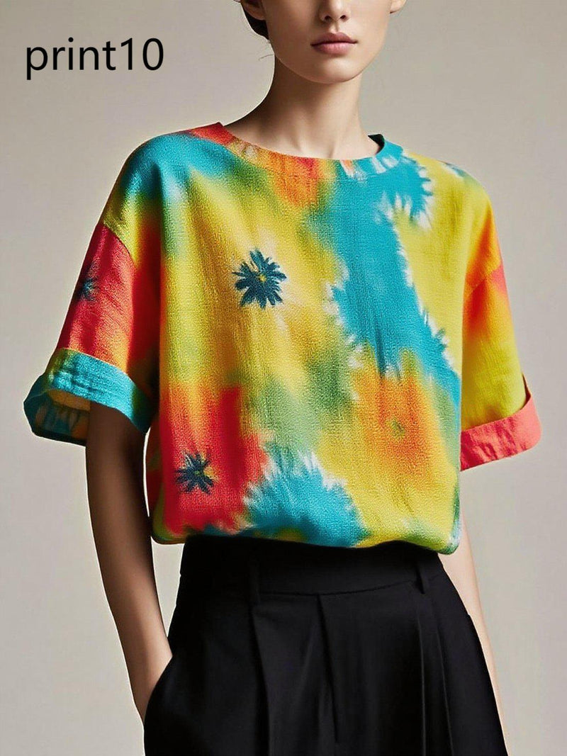 Fitted Print8 Patchwork Cotton Tank Summer