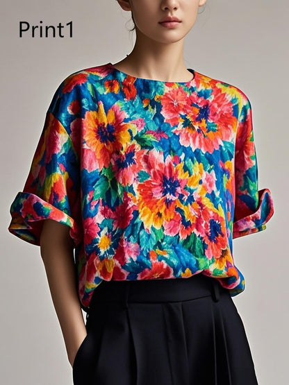 Fitted Print5 Patchwork Cotton Tank Summer