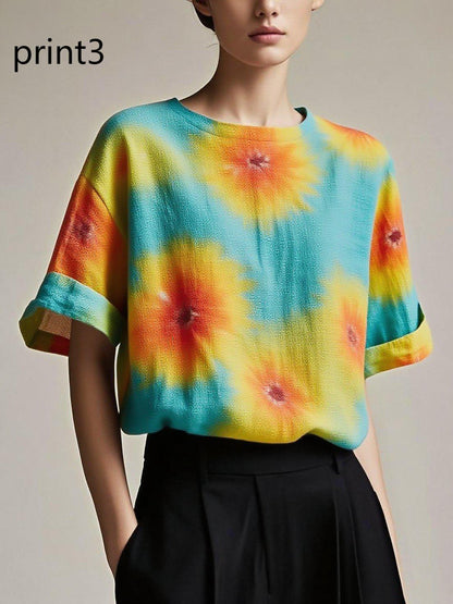 Fitted Print10 Patchwork Cotton Tank Summer