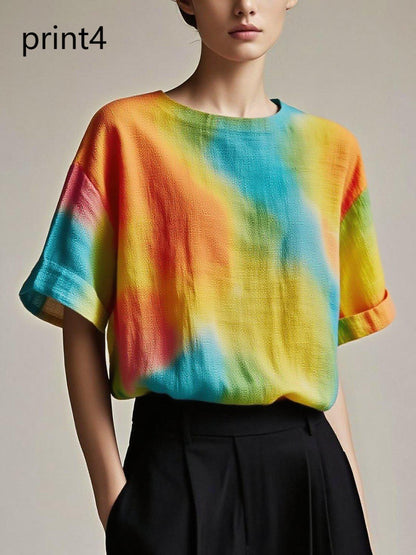 Fitted Print1 Patchwork Cotton Tank Summer