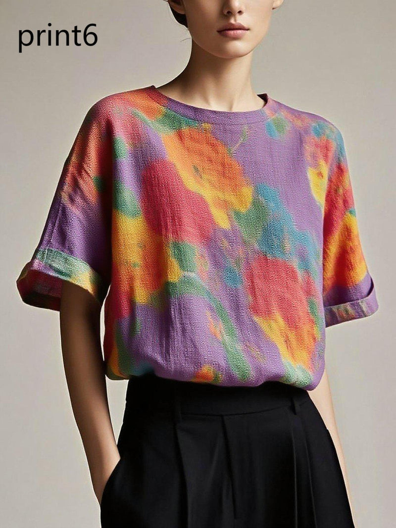 Fitted Print8 Patchwork Cotton Tank Summer