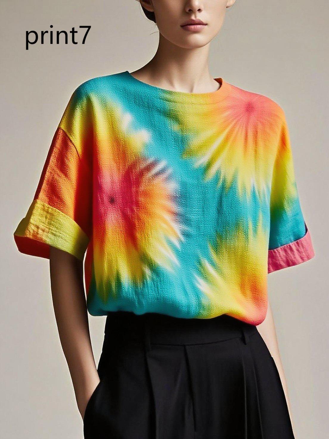 Fitted Print8 Patchwork Cotton Tank Summer