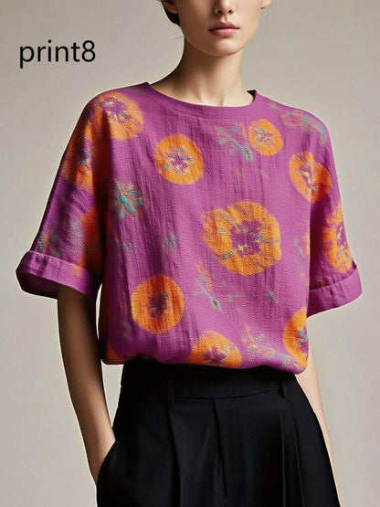 Fitted Print8 Patchwork Cotton Tank Summer