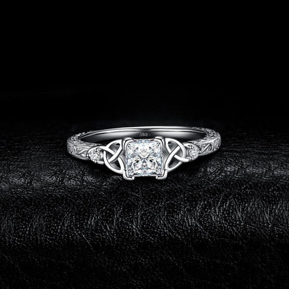 Celtic Knot Princess Silver Ring