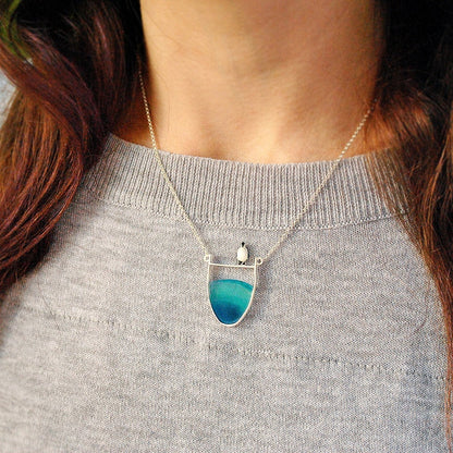 Sterling Silver Arctic Penguin Necklace