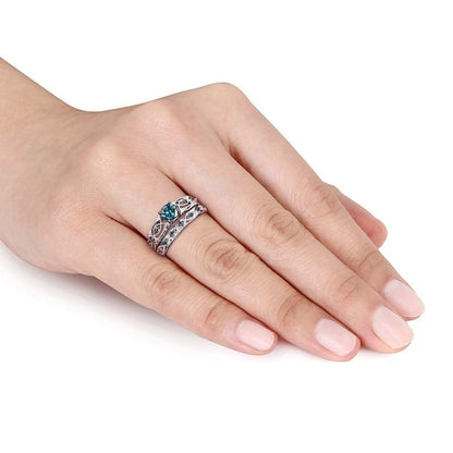Style Blue Royalty Ring Set
