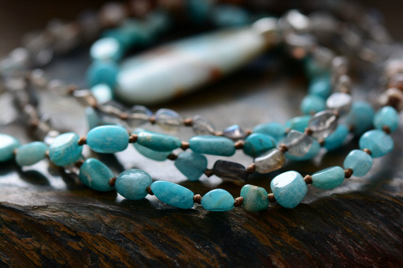 Amazonite & Labradorite Spiritual Necklace