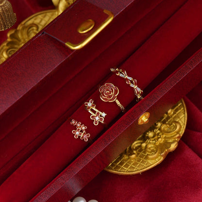 Red Camellia Ring