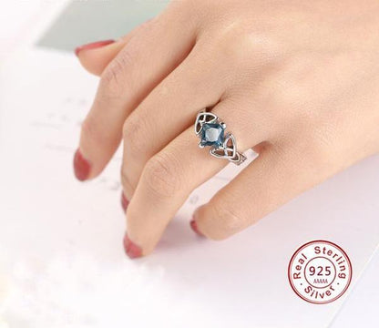 Blue Celtic Dream Ring