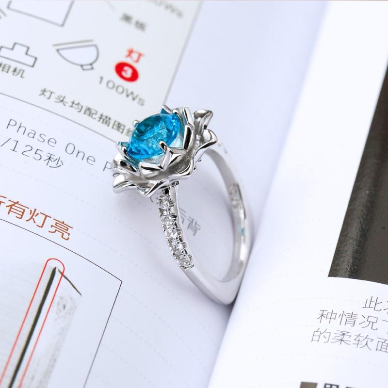 Blue Lotus Botanical Ring