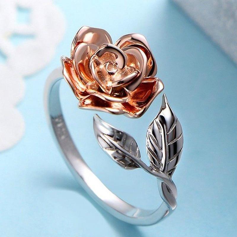 Delicate Rose Wrap Ring