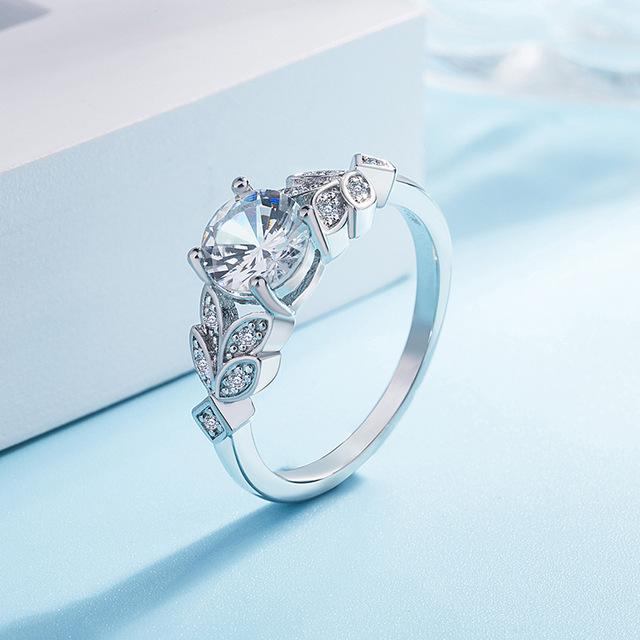 Crystal Flower Ring