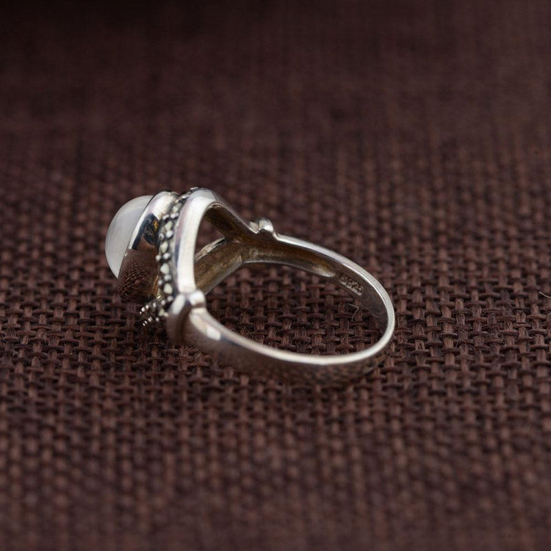 Enchanting Moonstone Sterling Silver Ring