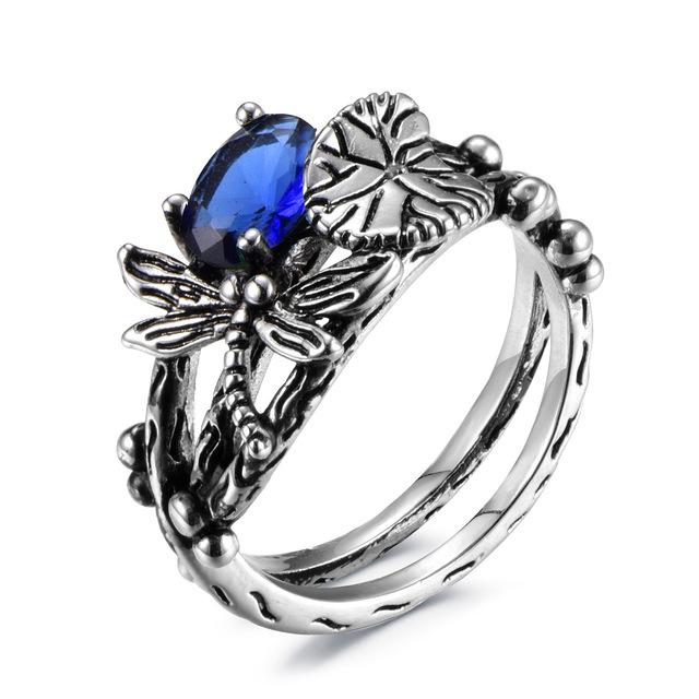 Lotus Leaf Dragonfly Ring