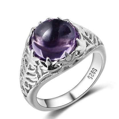 Majestic Amethyst Silver Ring