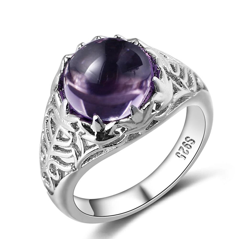 Majestic Amethyst Silver Ring