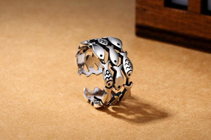 Sterling Silver Fish Ring