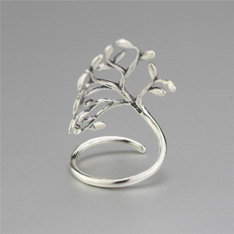 Tree Wrap Silver Ring