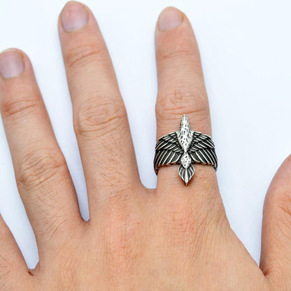 Viking Raven Wrap Ring