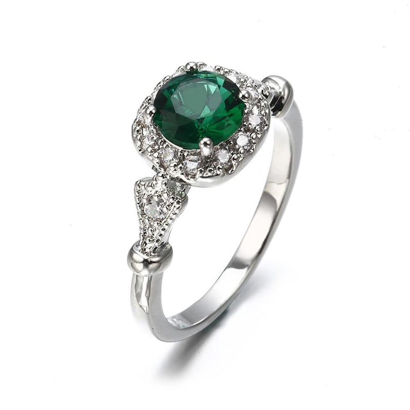 Style Green Crystal Ring