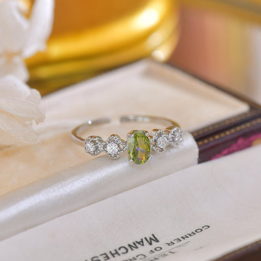 Rococo Peridot Ring
