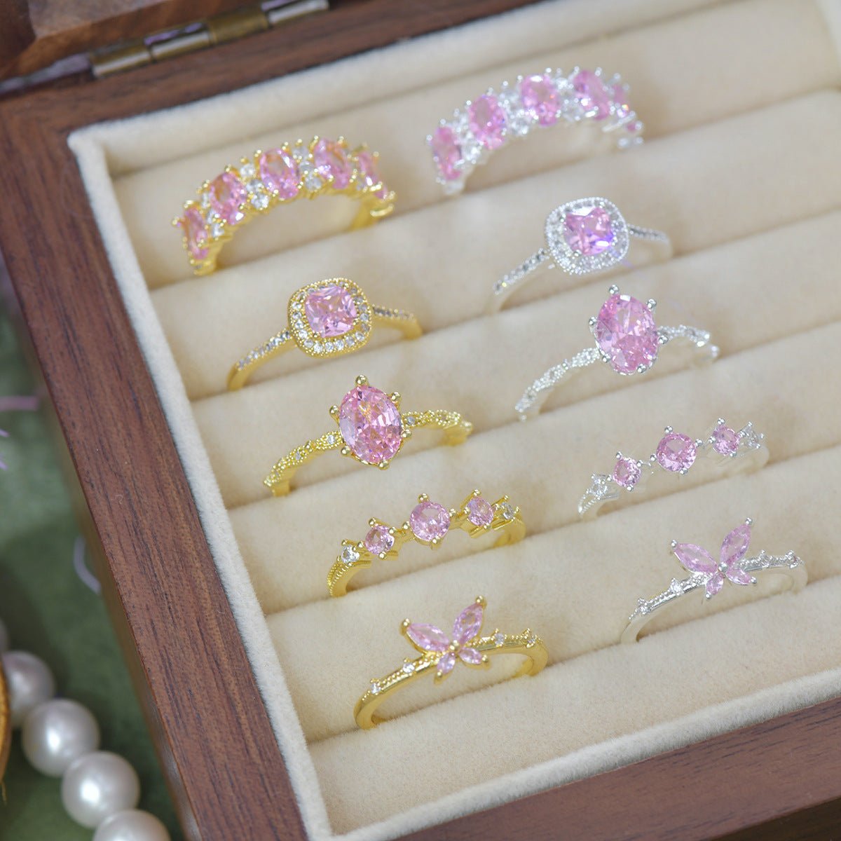 Rosaline Trilogy Ring in Gold