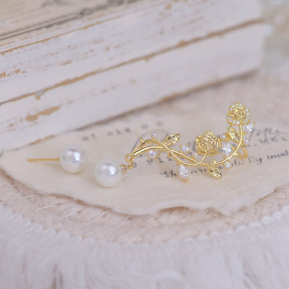 [] Rose Climber Earrings