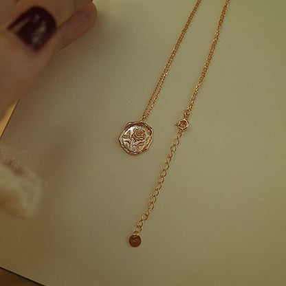 Saige Rose Coin Necklace