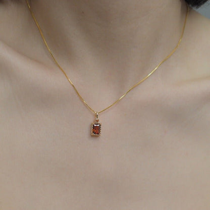 Desiree Garnet Necklace
