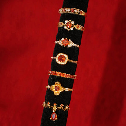 Scarlet Baroque Ring