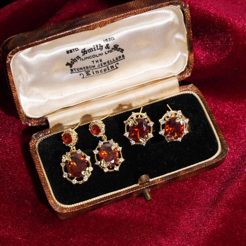 Scarlet Butterfly Stud Earrings