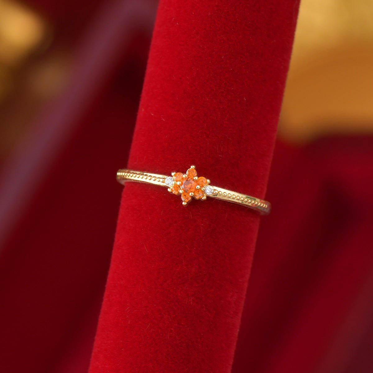 Scarlet Fleur Ring