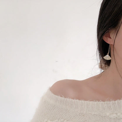 [] Seascape Threader Earrings