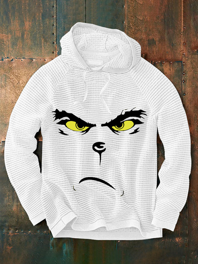 Funny Classic Christmas Character Print Casual Hoodie for Men