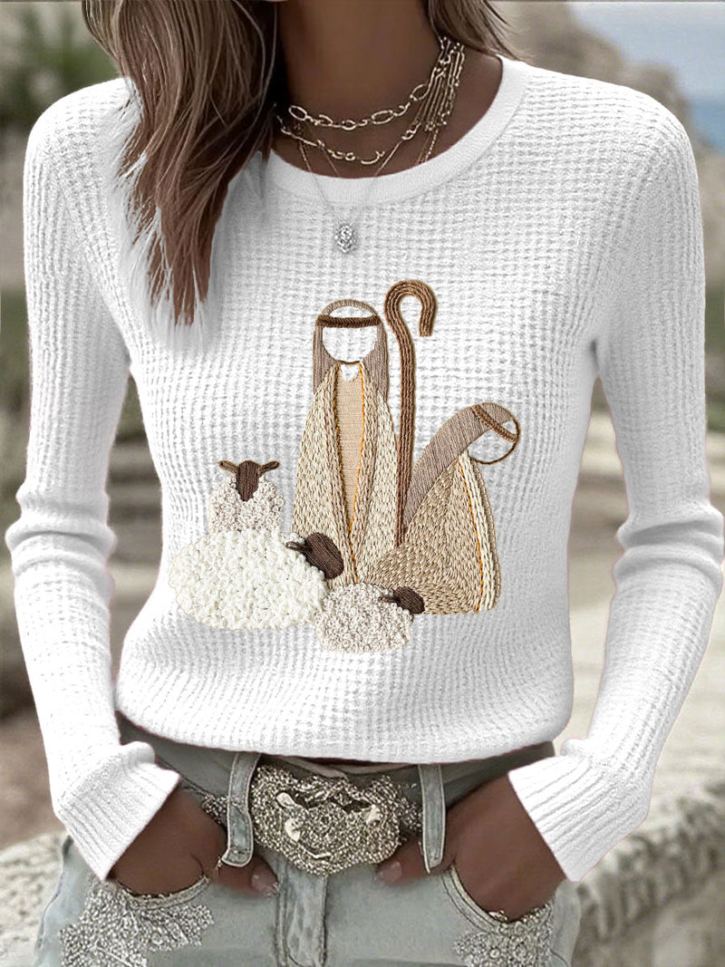 Women's Christmas Nativity Top