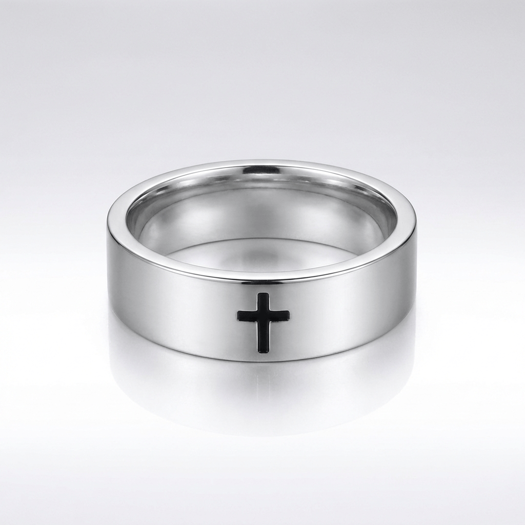 Silver Cross Ring