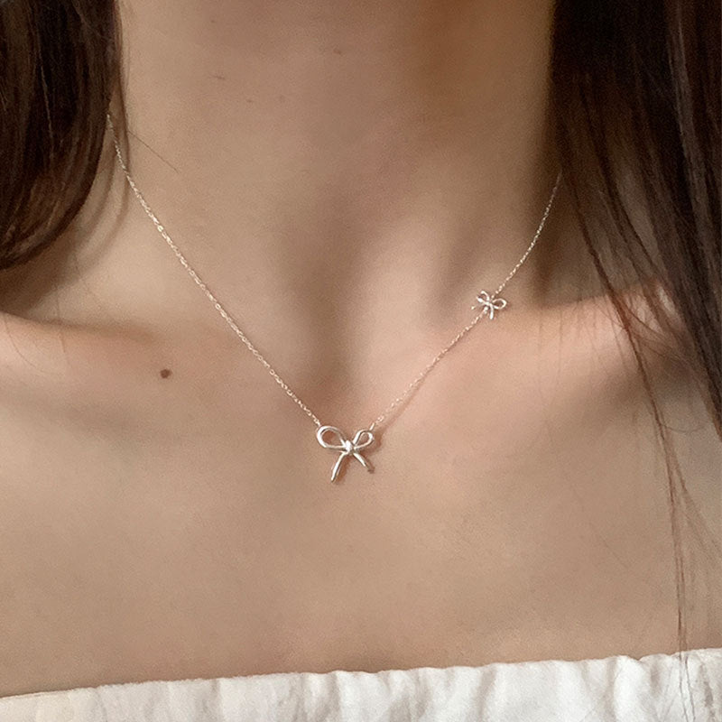 Sweet Knot Bow Necklace