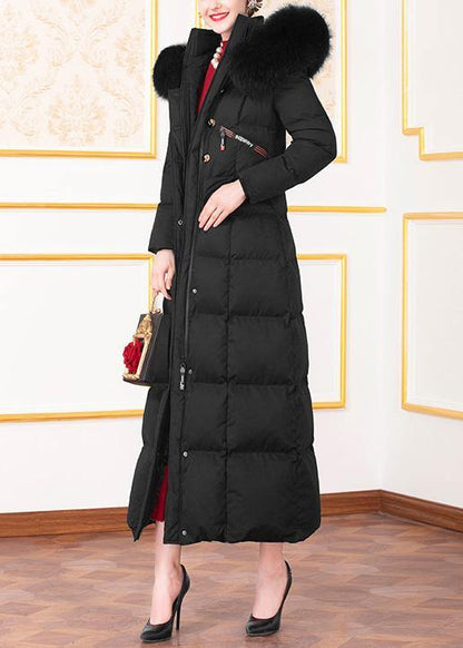 Fine Loose Fitting Winter Jacket Winter Coats Black Hooded Outfit