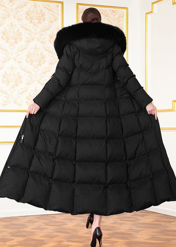 Fine Loose Fitting Winter Jacket Winter Coats Black Hooded Outfit