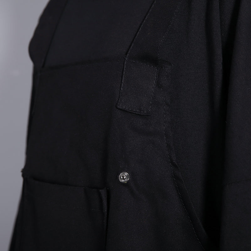 Fine Black Oversize Dress False Two Pieces O Neck Clothing Dresses