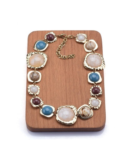 Reina Multicolor Gemstone Necklace