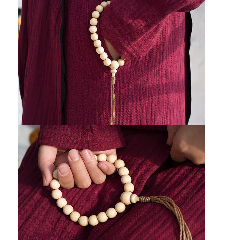 Abelia Biflora Wood Wrist Mala Bracelet 10mm