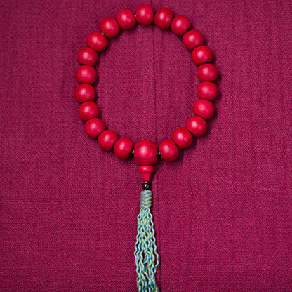 Abelia Biflora Wood Wrist Mala for Protection & Blessing