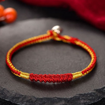 Tibetan Red String Protection Bracelet 14-19cm