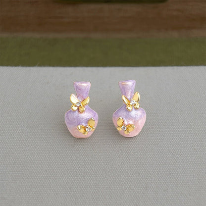 Vase of Butterfly Earrings