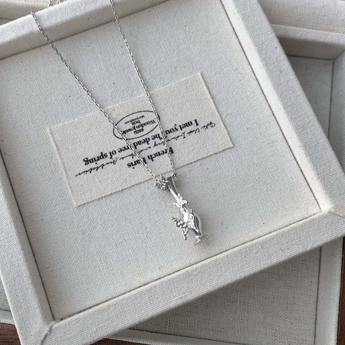 Vase of Butterfly Necklace